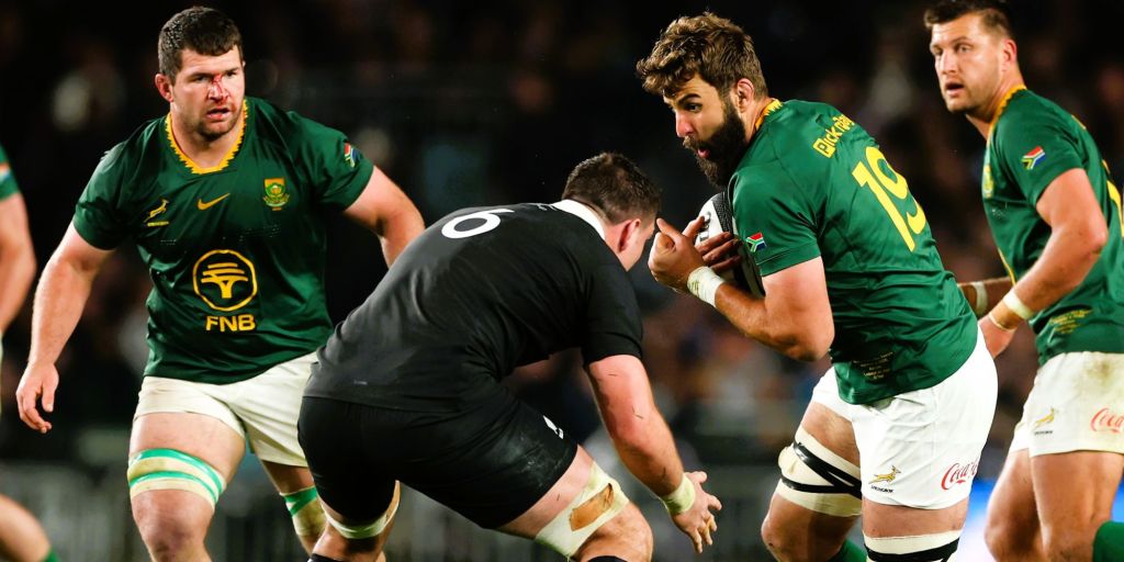 Lood de Jager on the charge. Photo: SA Rugby