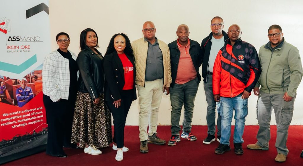 Dignitaries at the launch at Assmang. 