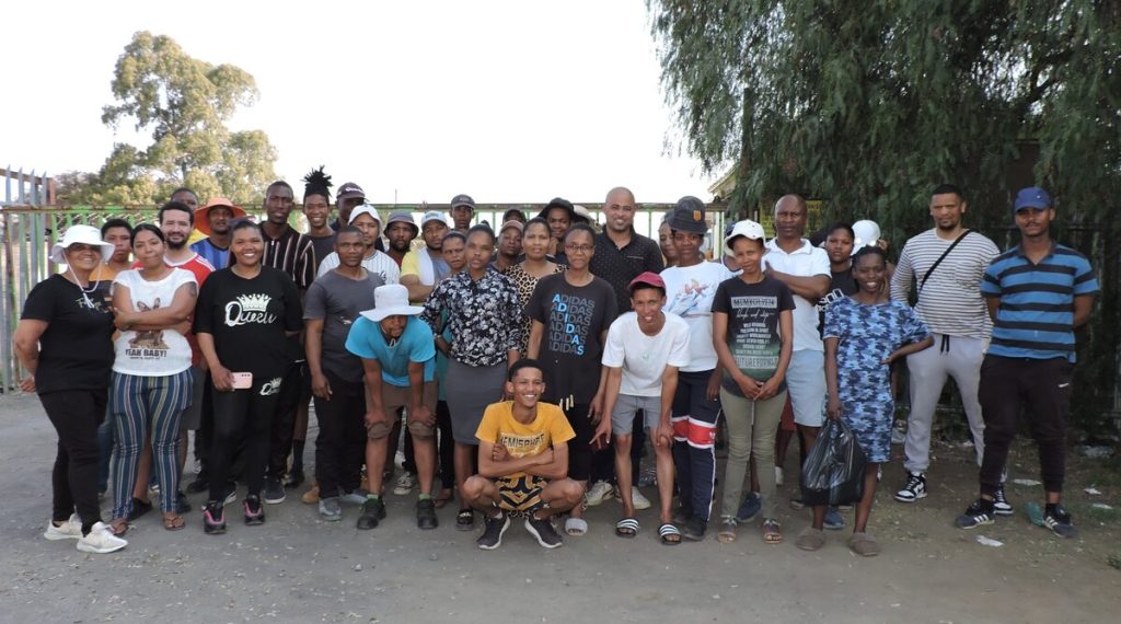 Kimberley residents in front of Transnet