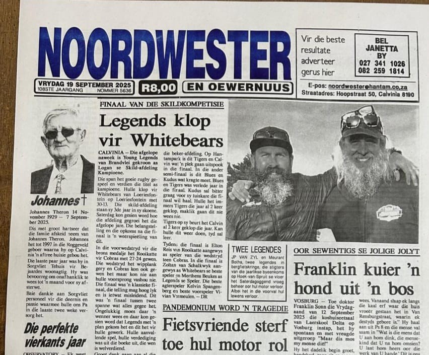 Voorlaaste uitgawe van Noordwester