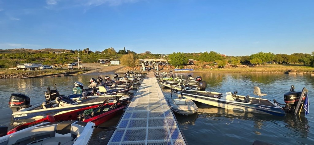 Compeditor’s Boats ready for the day’s competition
