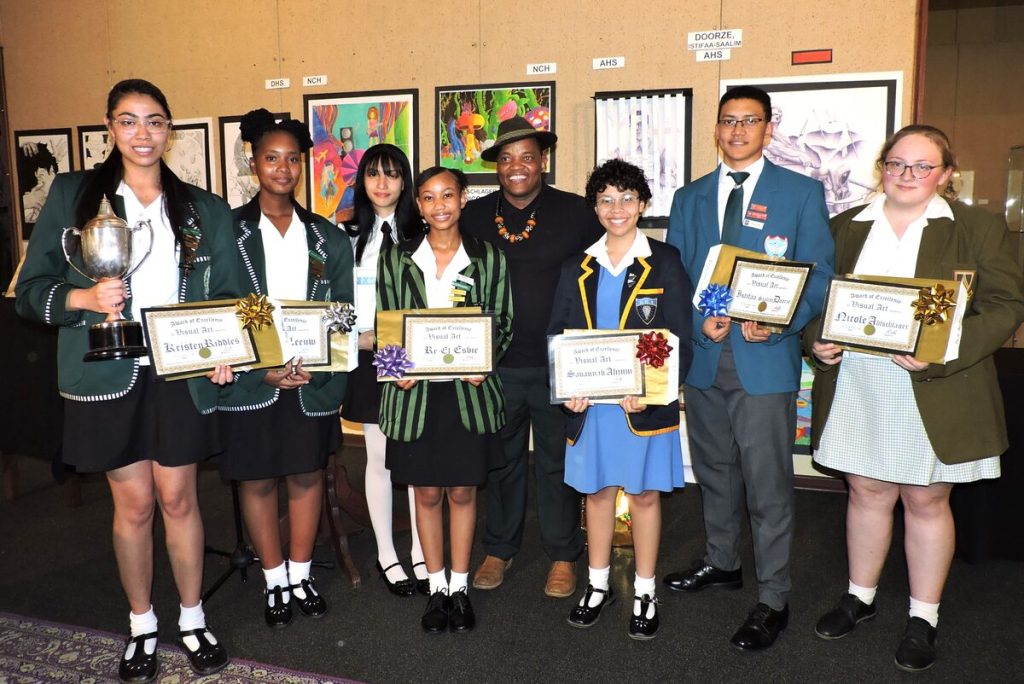 Matric Art Exhibition 2025, prize winners.