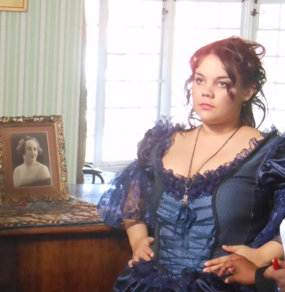 Dominique McAnda in 2015 during a Pasella film shoot.