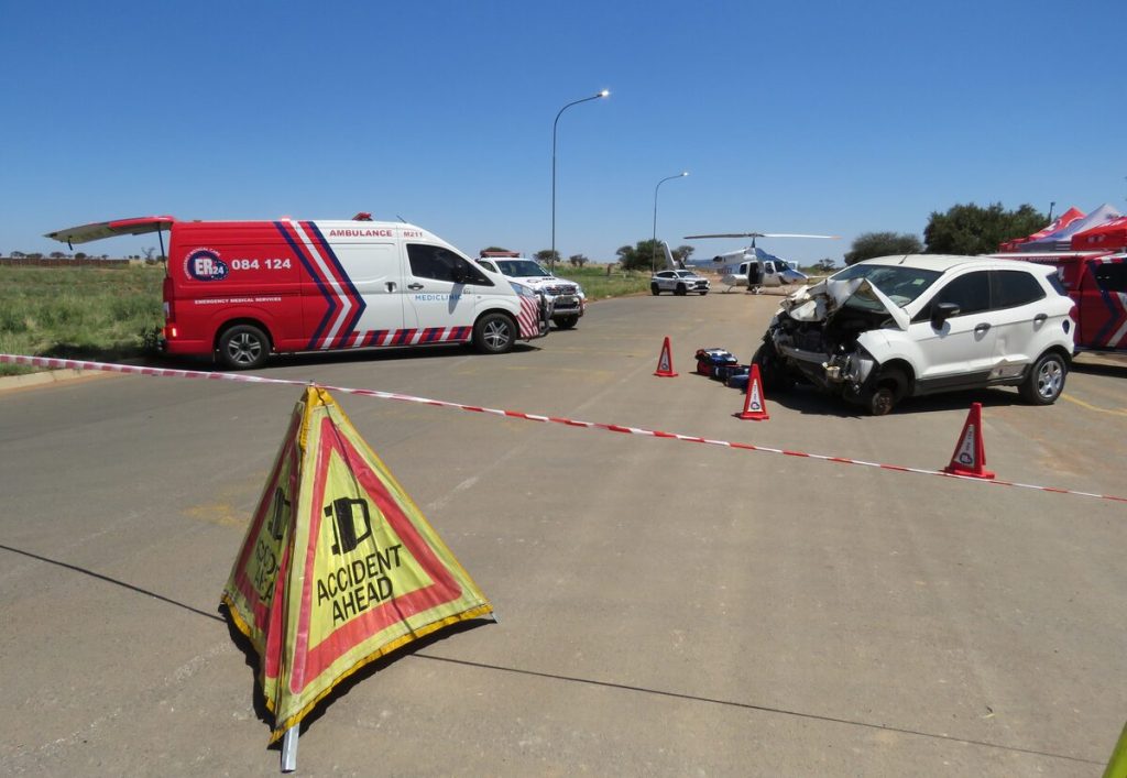 World Trauma Day, simulation of accident 