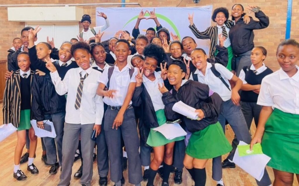 Grade 9 learners during career guidance programme. 