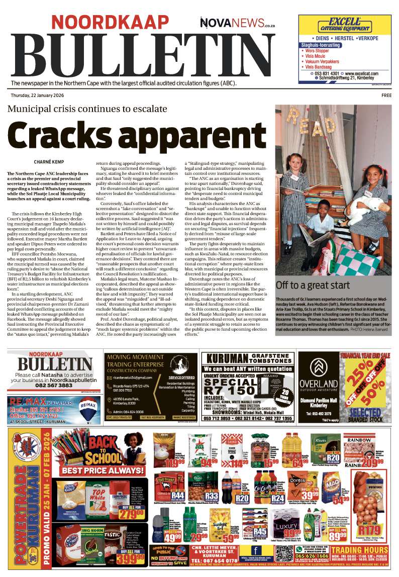 NoordkaapBulletin – E-publikasie 22 Januarie 2026