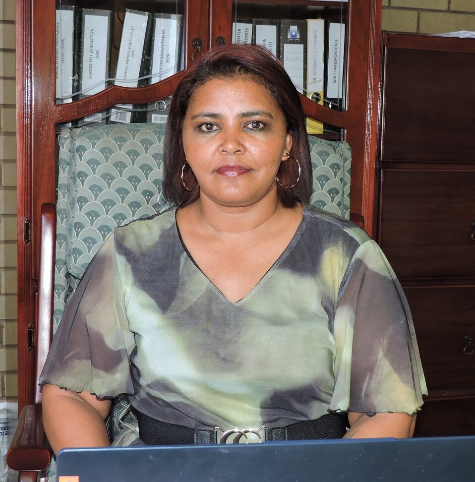 Raadiya Amien, waarnemende hoof van die Hoërskool Homevale. FOTO: Helena Barnard