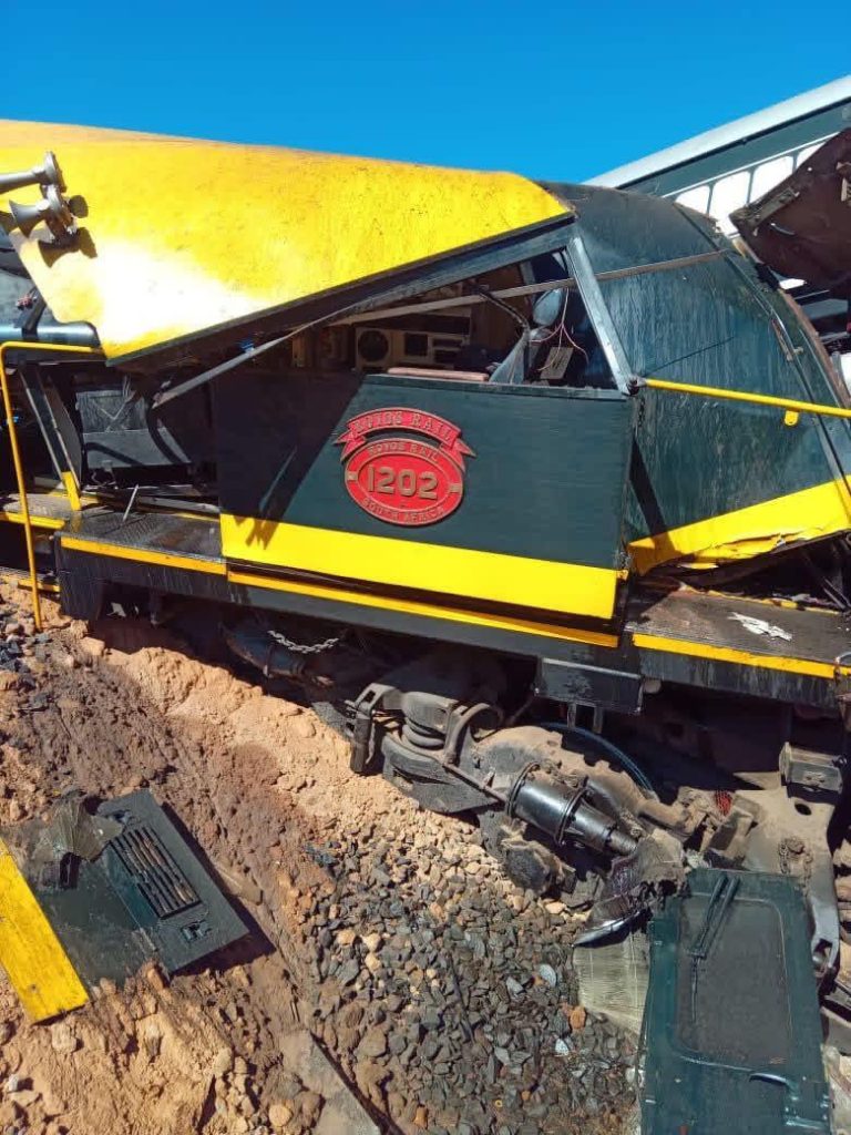 Train accident scene