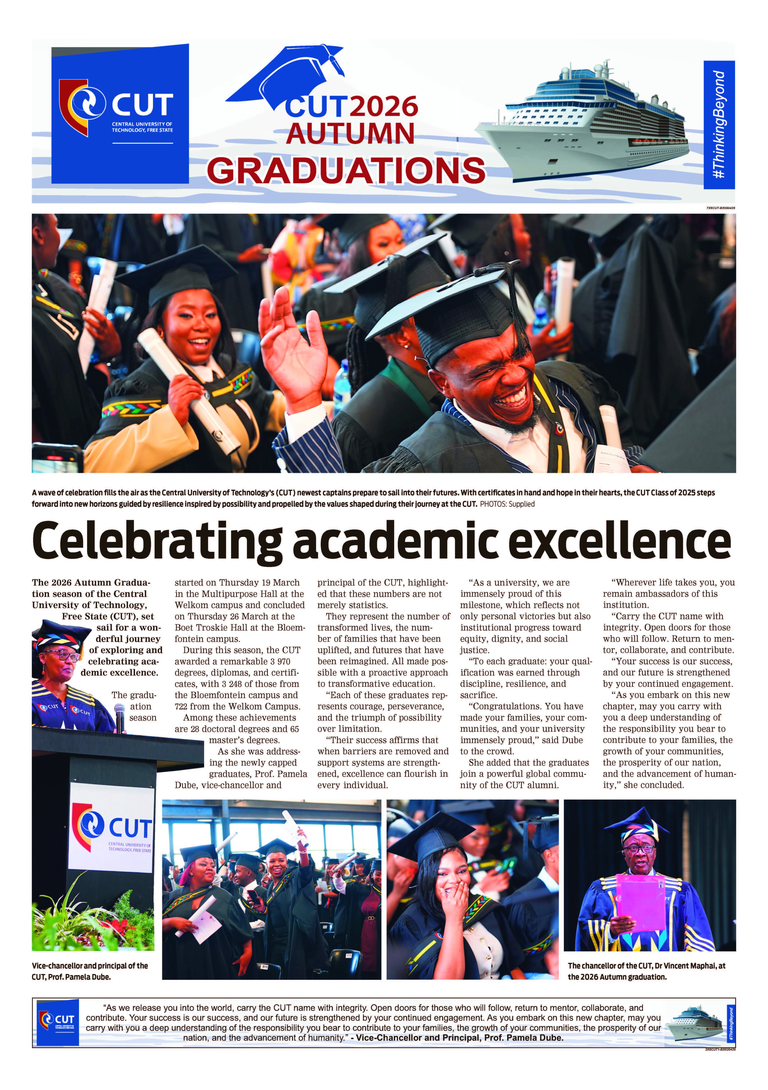 CUT Autumn Graduations 2026