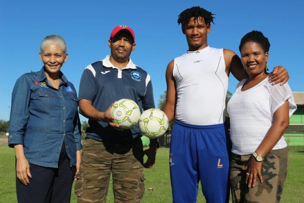 Riodean Diedericks, handbalspeler van Upington. 