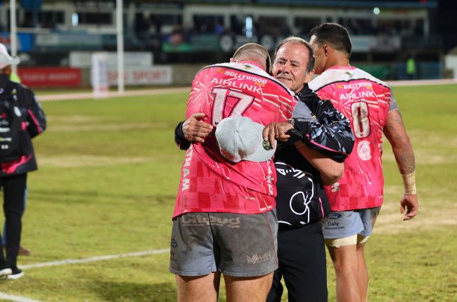Coach Jimmy Stonehouse of the Pumas their SA Cup win.