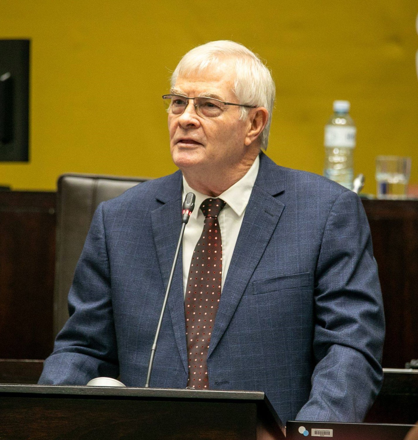 Die minister van Korrektiewe Dienste, dr. Pieter Groenewald.