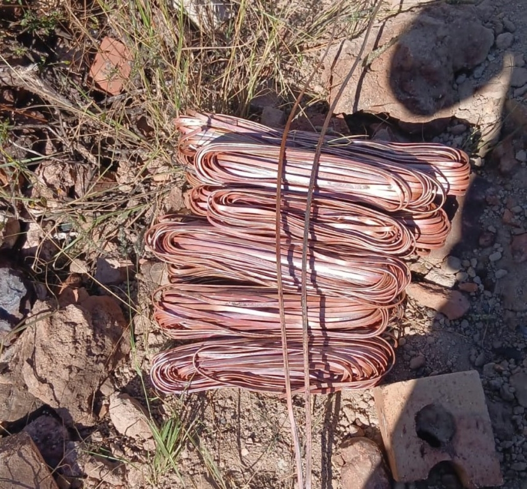 Stolen copper cables, Garies