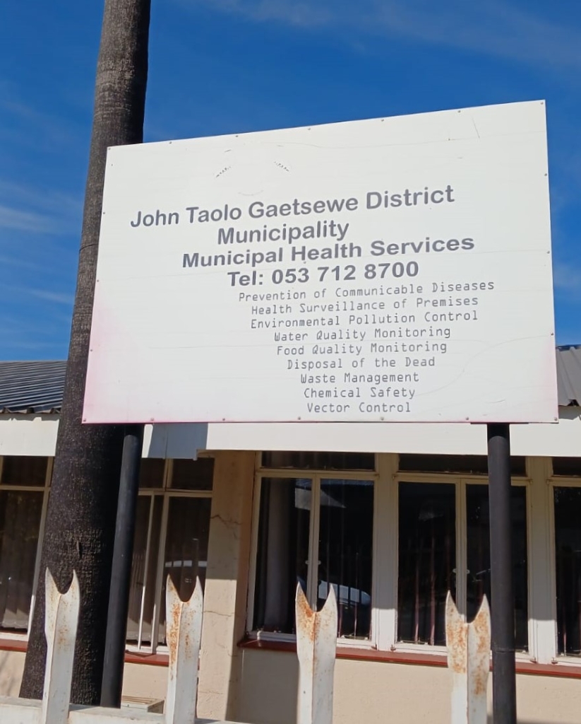 Arrests at John Taolo Gaetsewe District Municipality in Kuruman.
