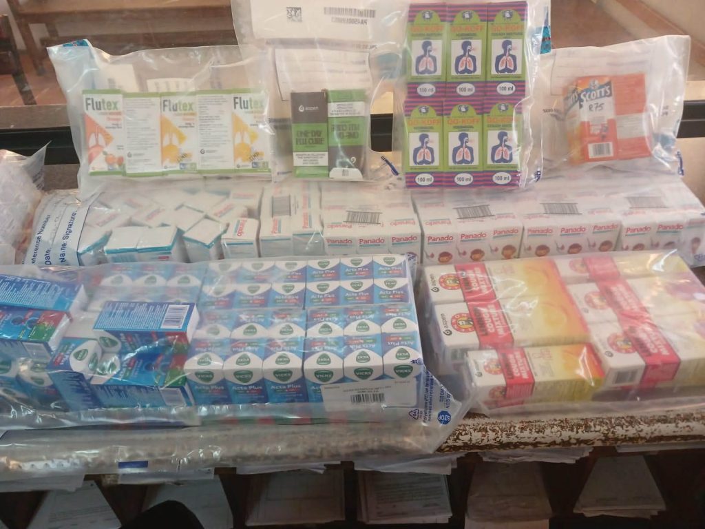 A range of illicit goods were confiscated