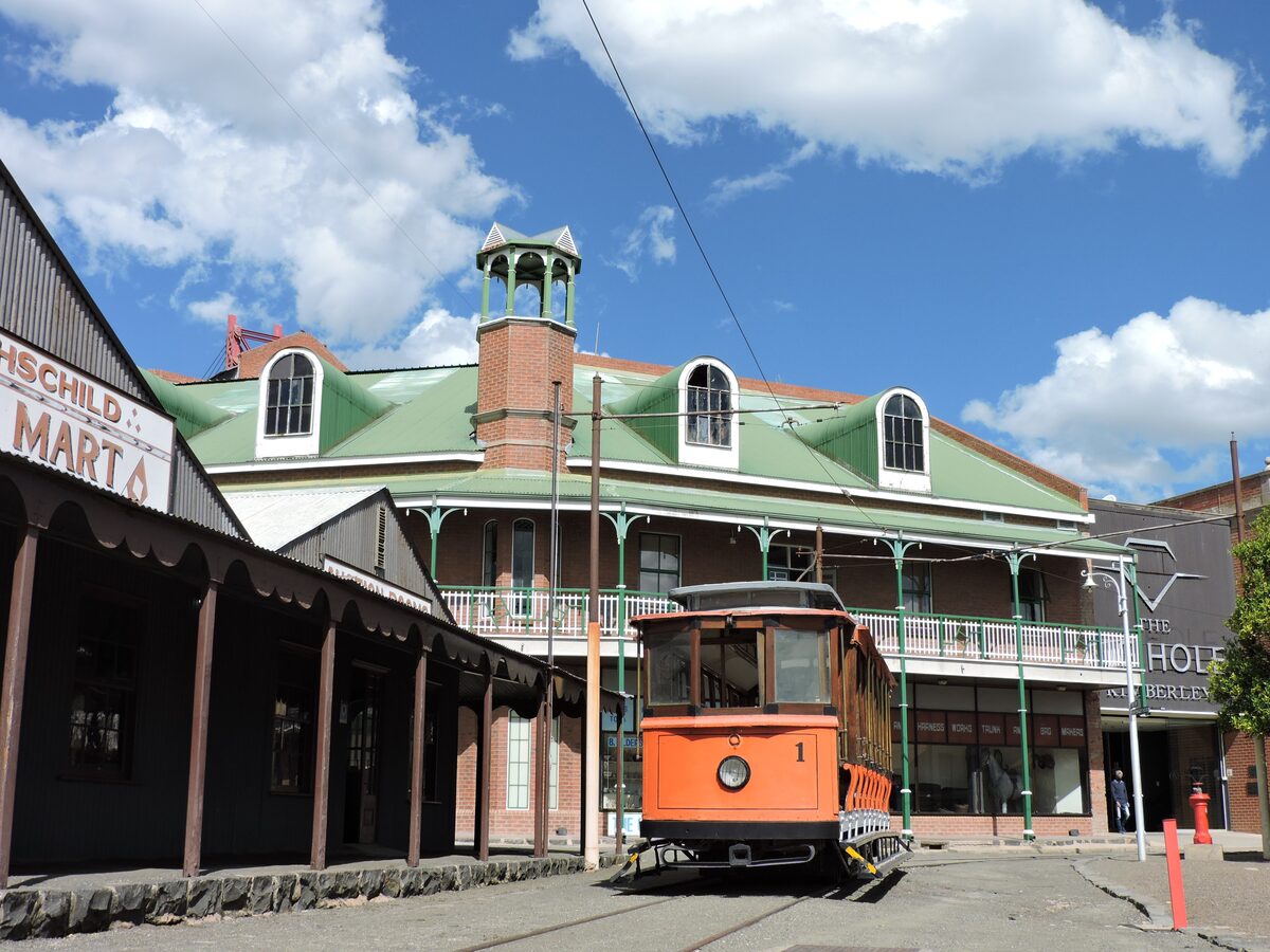 A 2019 street scene of the "Old Town" at the Big Hole.