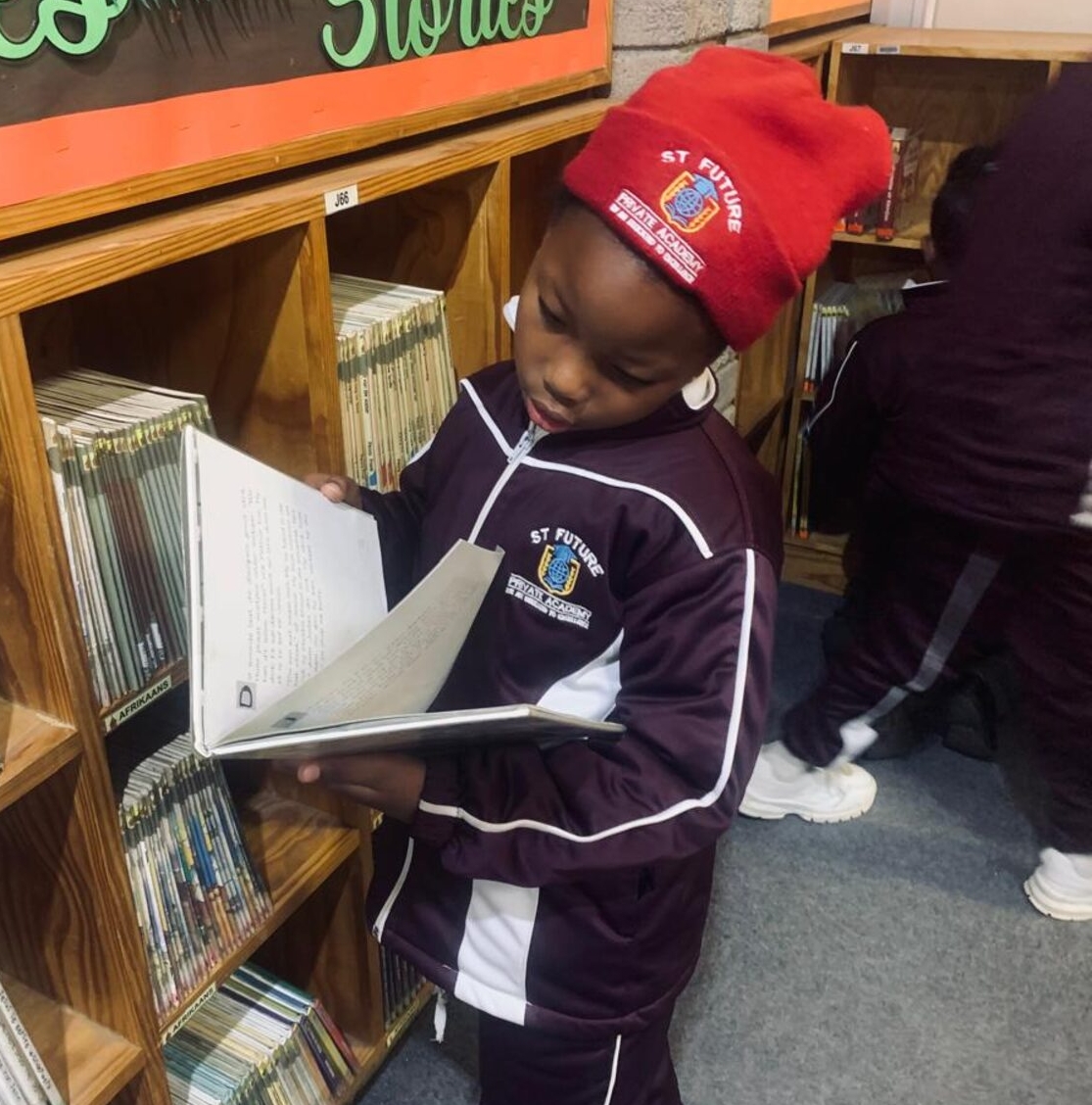 Young learners discover joy in reading during visit to library