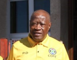 COPE leader Pakes Dikgetsi.