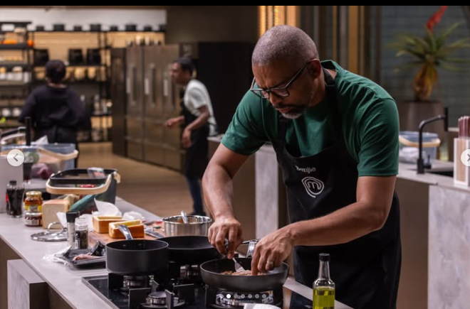 Andrew Benjamin in the Masterchef South Africa kitchen.