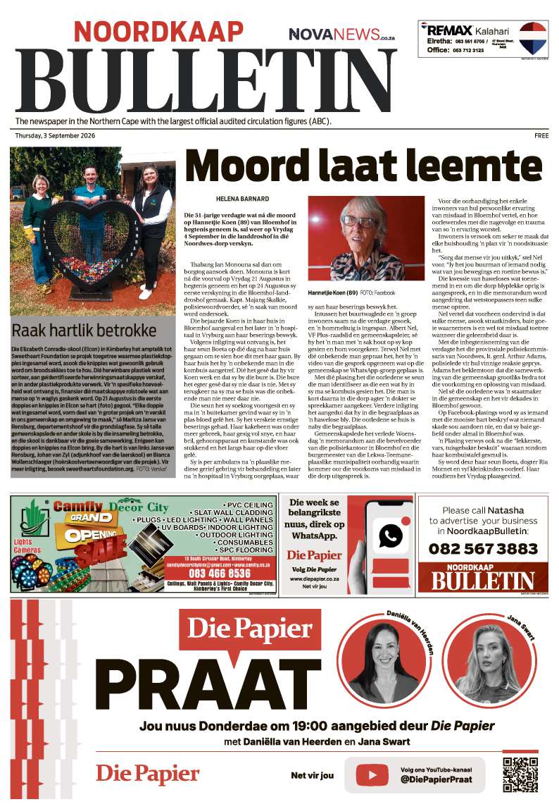 NoordkaapBulletin – E-publikasie 3 September 2026