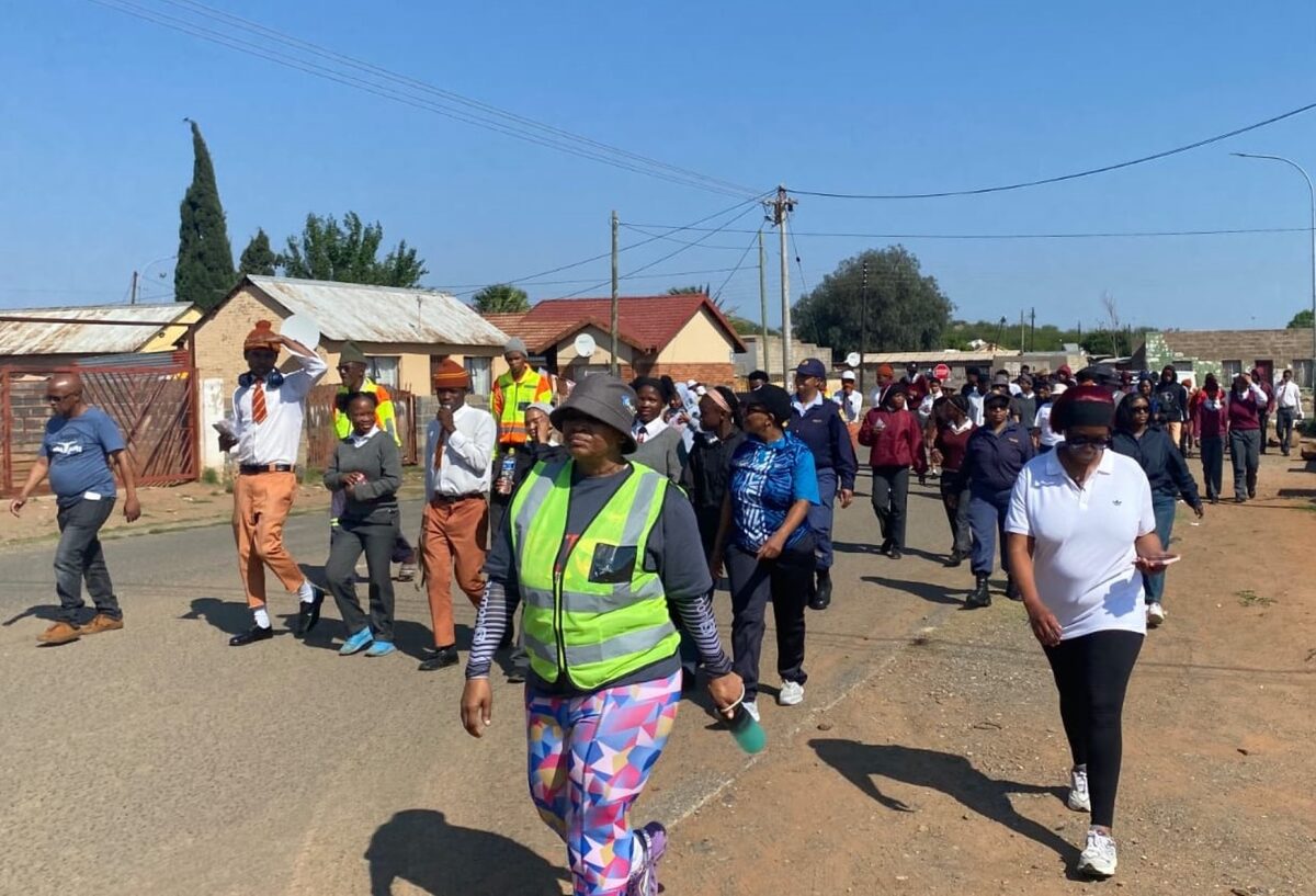 Part of the inaugural #SilentWalk in Kimberley.