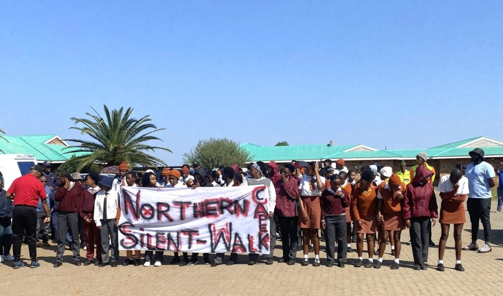 Part of the inaugural #SilentWalk in Kimberley.