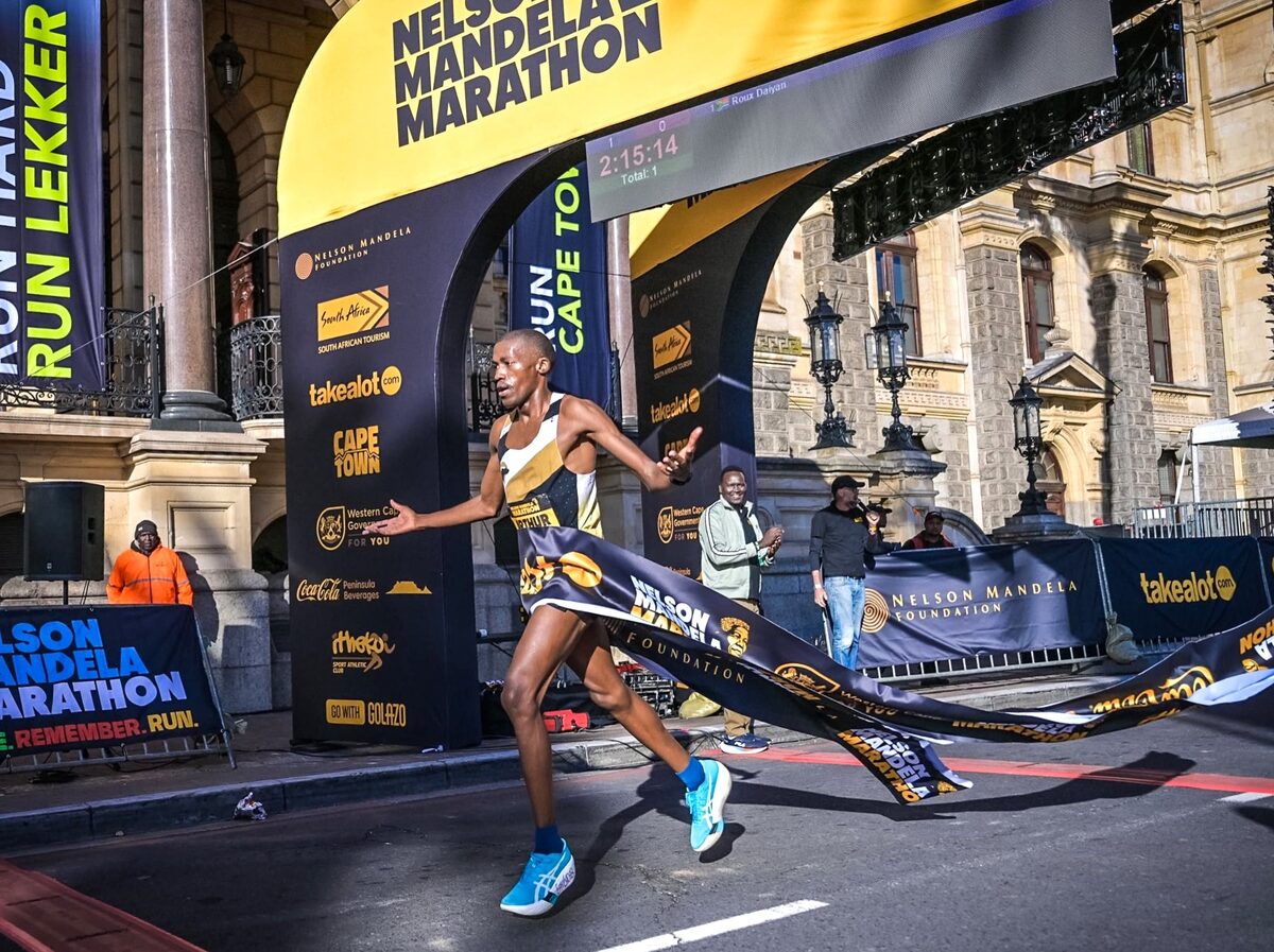 Arthur Jantjies, originally from Hopetown, crossed the finish line in a personal best time of 2:15:14.