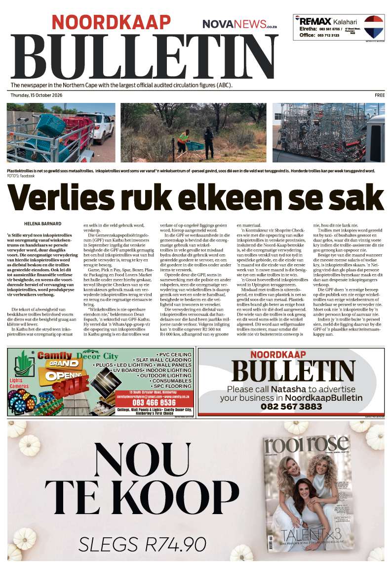 NoordkaapBulletin – E-publikasie 15 Oktober 2026