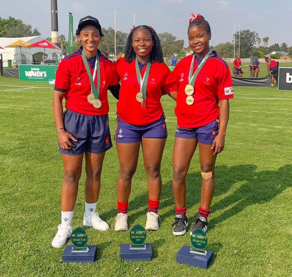 From the left are Juanine Jacobs, Evelyn Maile, and Maserati Bangaza