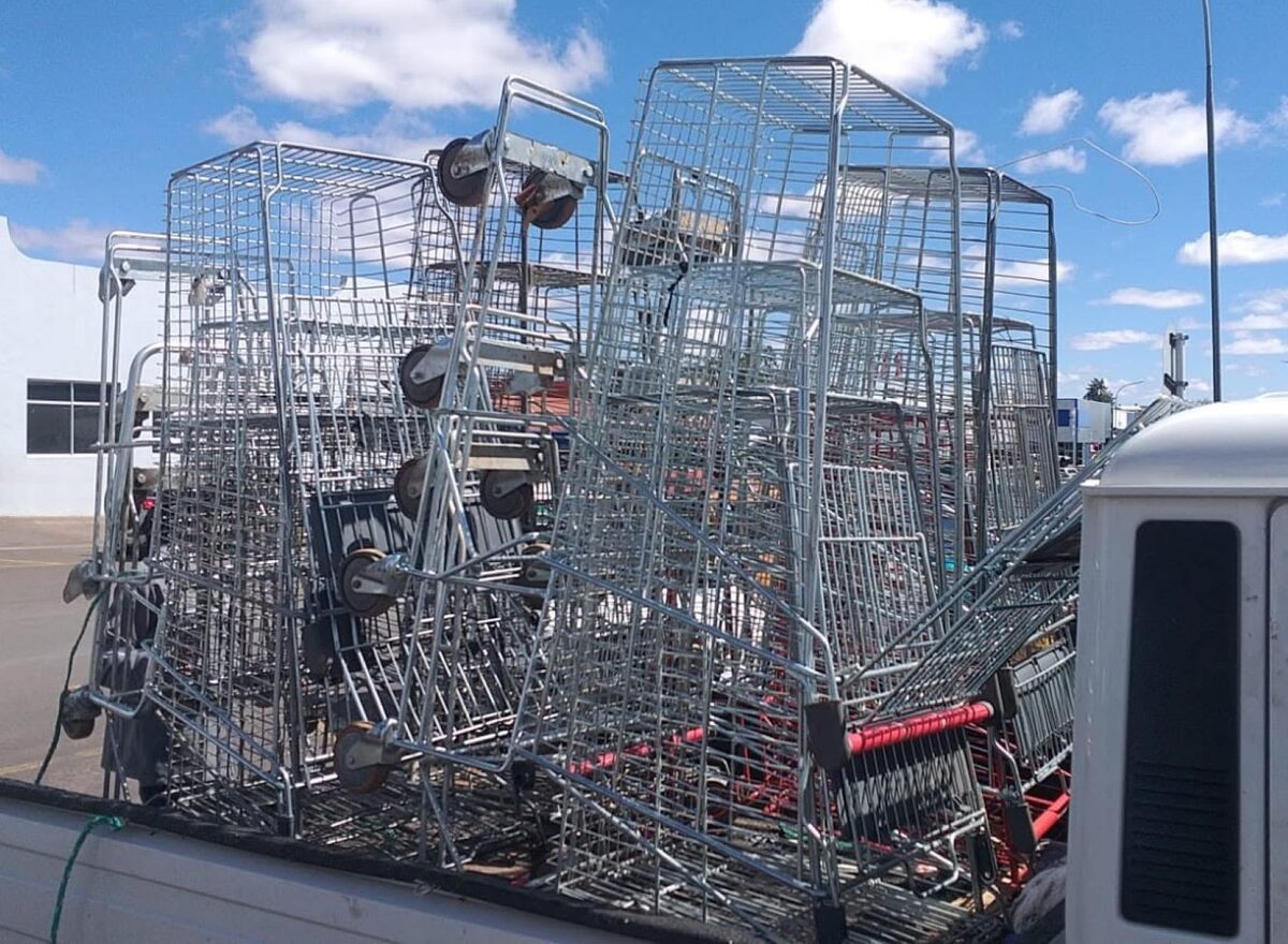 Honderde trollies kan per week teruggevind word.