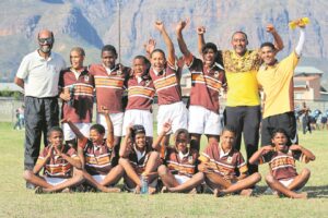 Magnolias blom in netbal en sewes