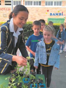 Tayla’s Seedlings besoek Hugo Rust