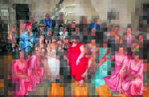 Gewilde koor in Paarl-stadsaal