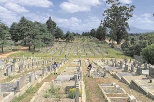 Toestand van begraafplaas kwel