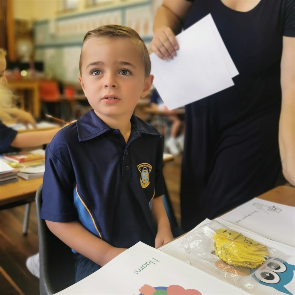 Stian Basson het ook graad 1 begin by Laerskool Sl