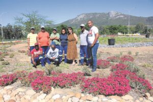 Pragtige Paarl se parke in volle blom