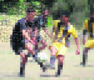 Soccer action in Paarl