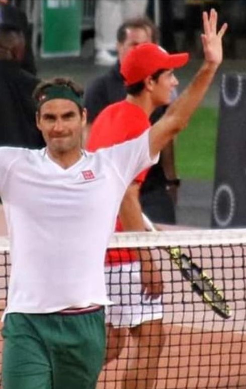 William Zulch (background) got to witness Rogerer 