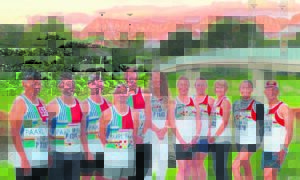 Local Comrades ready for short down run