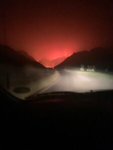 Brand-chaos om Franschhoek