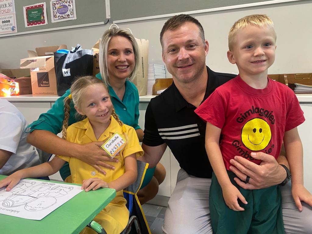 Klein Clarabelle Hamer (6) begin vanjaar die eerst