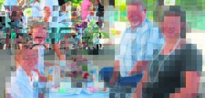 Jong gasvroue verwelkom gaste