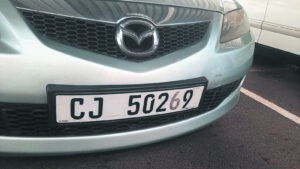 Kopseer ná nommerplaat-kloning