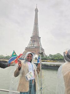Paarlse vrouerugbyspeler in Parys