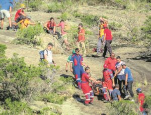 Stapper breek enkel tydens uitstappie