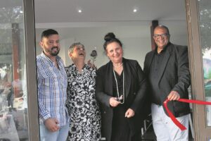 Koffie, taal en uitsig op Paarlberg