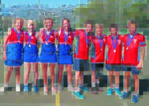 Tennisspelers slaan kishou