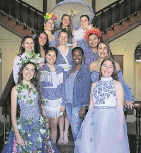 Discontinued dress fabric blooms afresh!