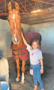 Zara en haar perd ‘maak oorlog’