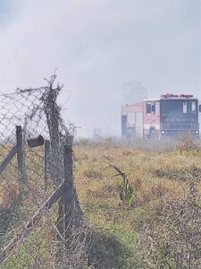 Brand op leë erf bedreig dié bure